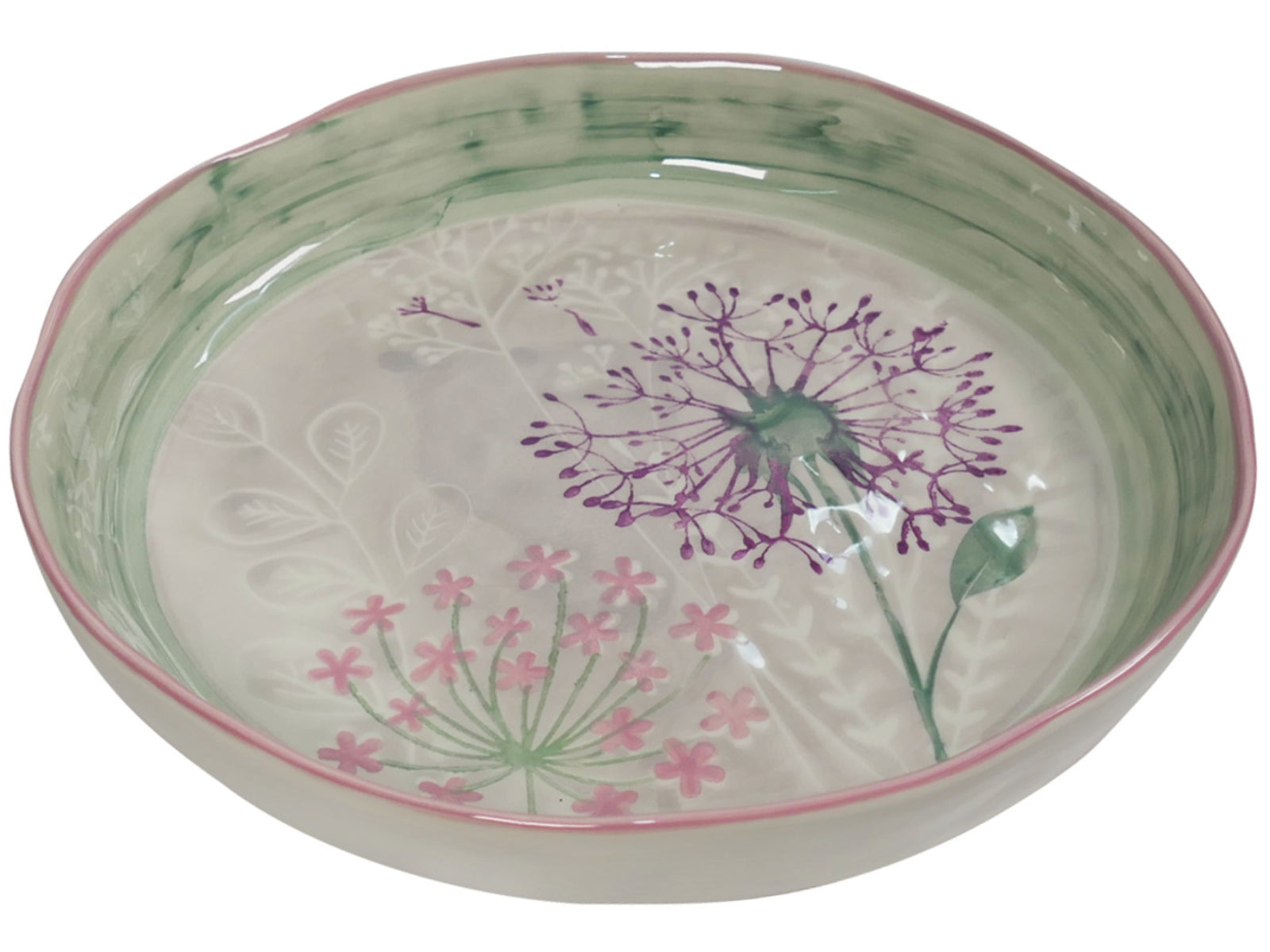 Vista Portuguese Bloom Servierplatte grey 30cm