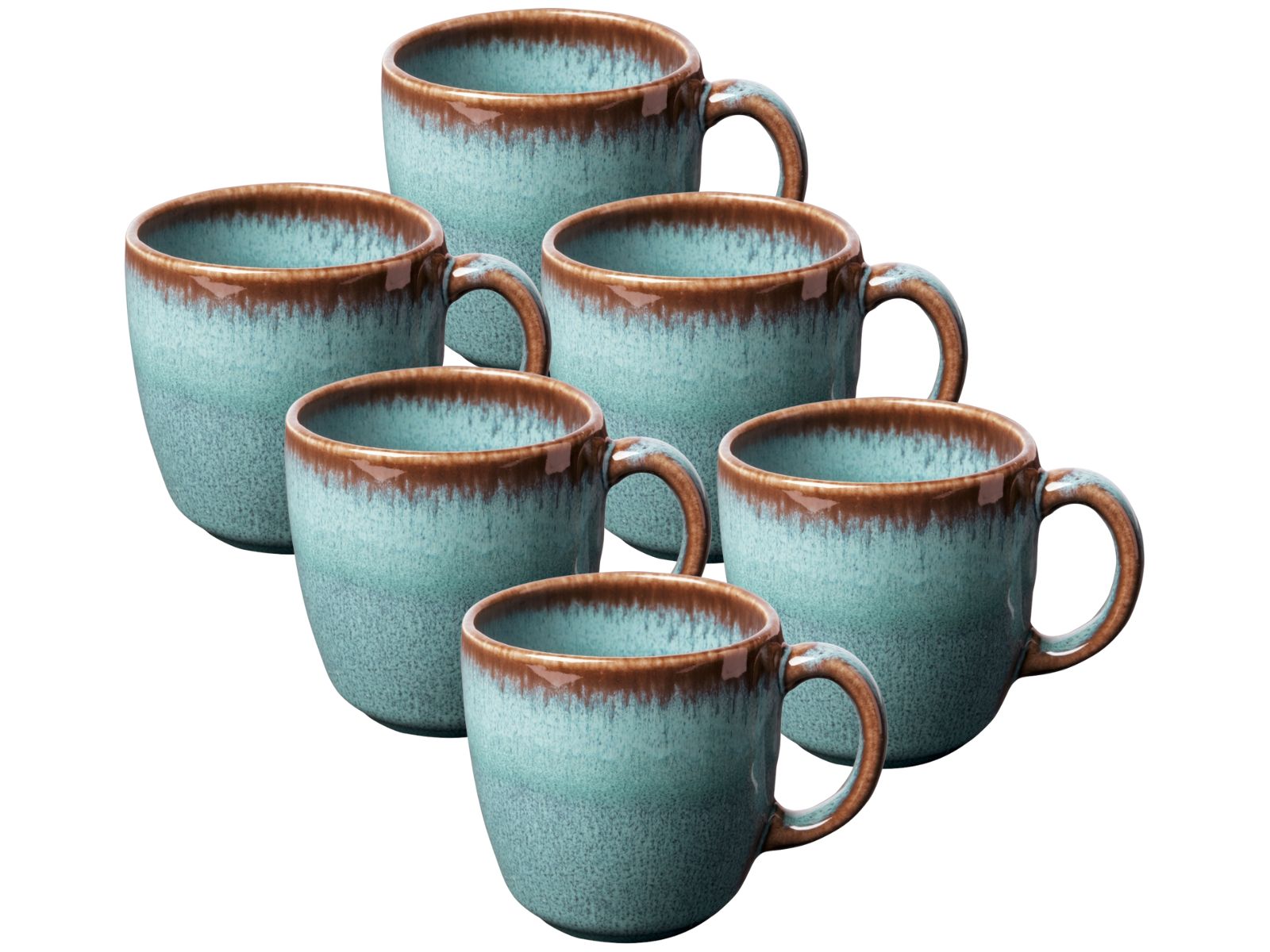 like. by Villeroy & Boch Lave glace Kaffeeobertasse 0,19l Set6