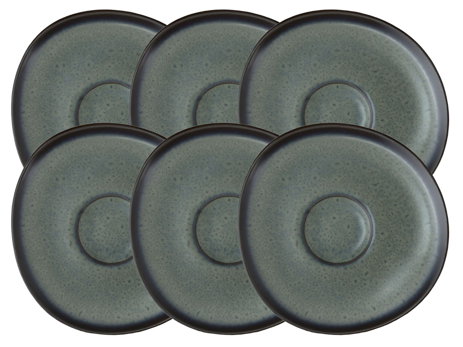 like. by Villeroy & Boch Lave gris Kaffeeuntertasse 15cm Set6