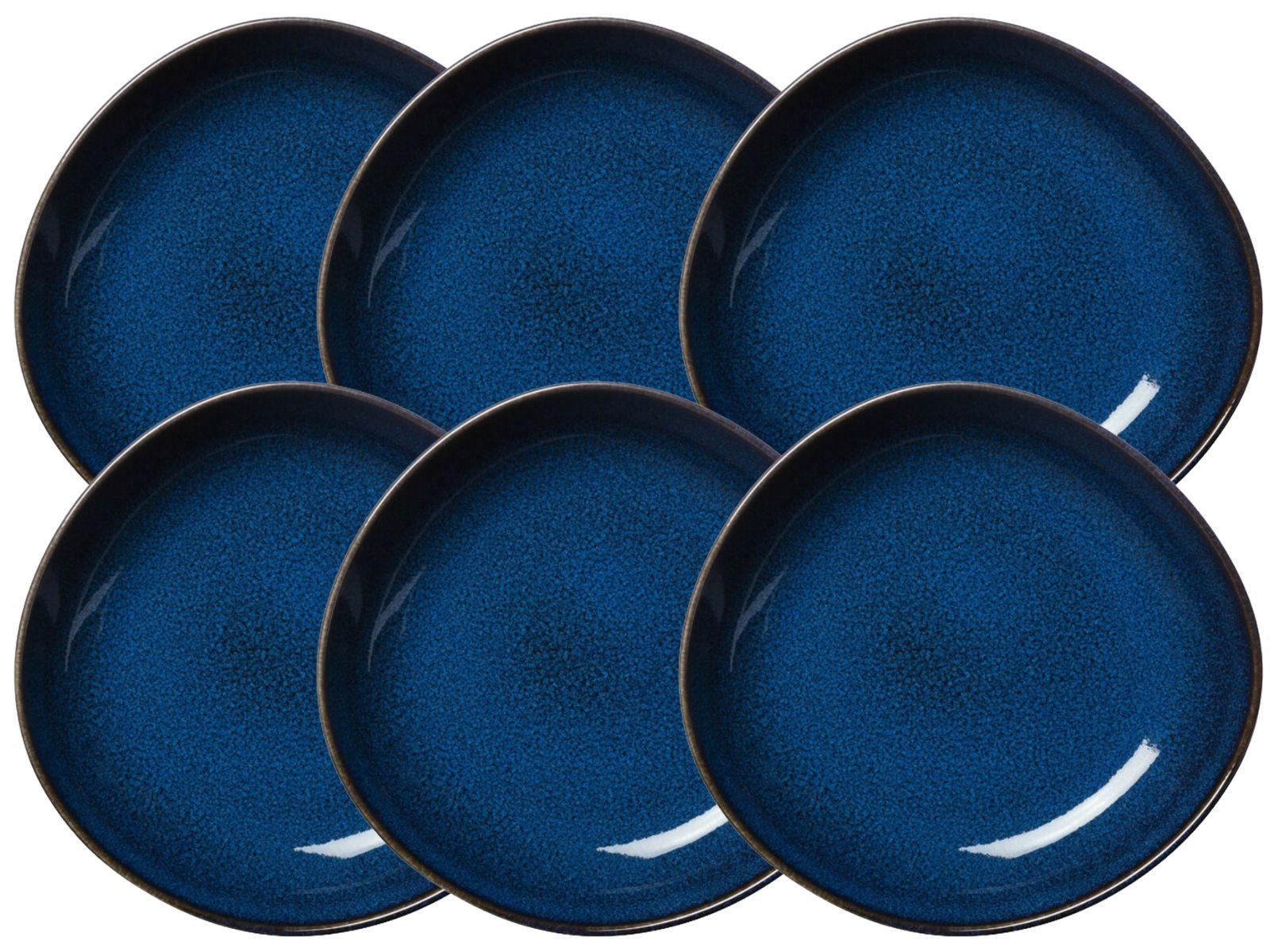 like. by Villeroy & Boch Lave bleu Schale flach klein 22 cm Set6