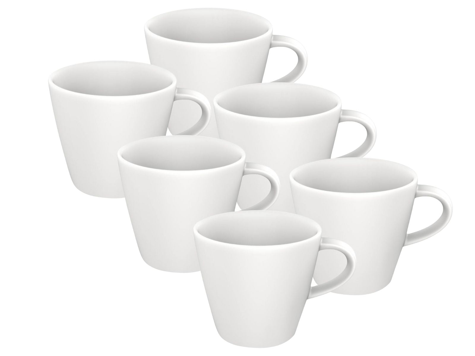 Villeroy & Boch Manufacture Rock blanc Kaffeeobertasse 0,15l Set6