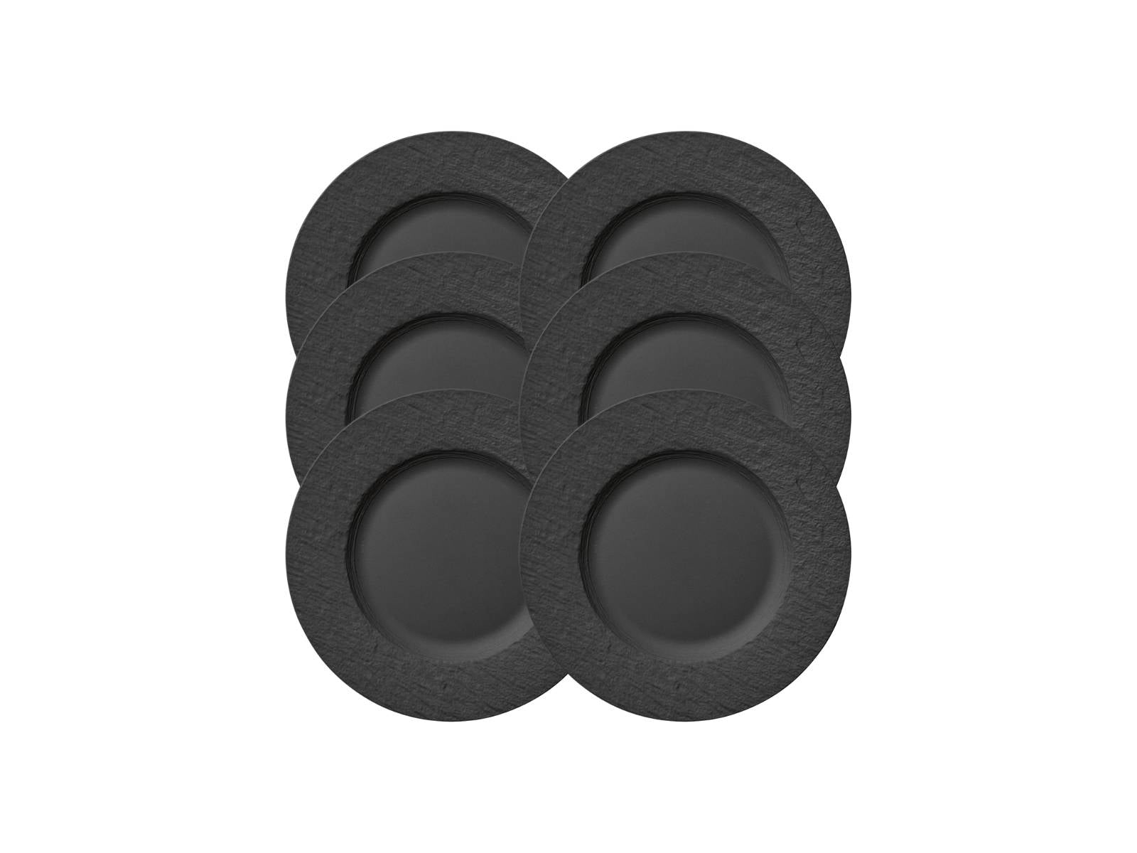 Villeroy & Boch Manufacture Rock Speiseteller 27 cm Set6