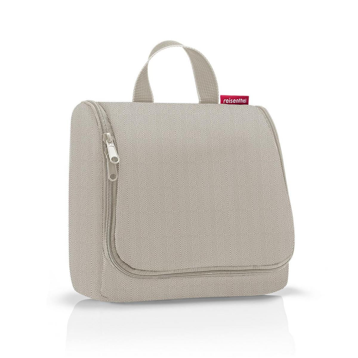 reisenthel toiletbag herringbone sand