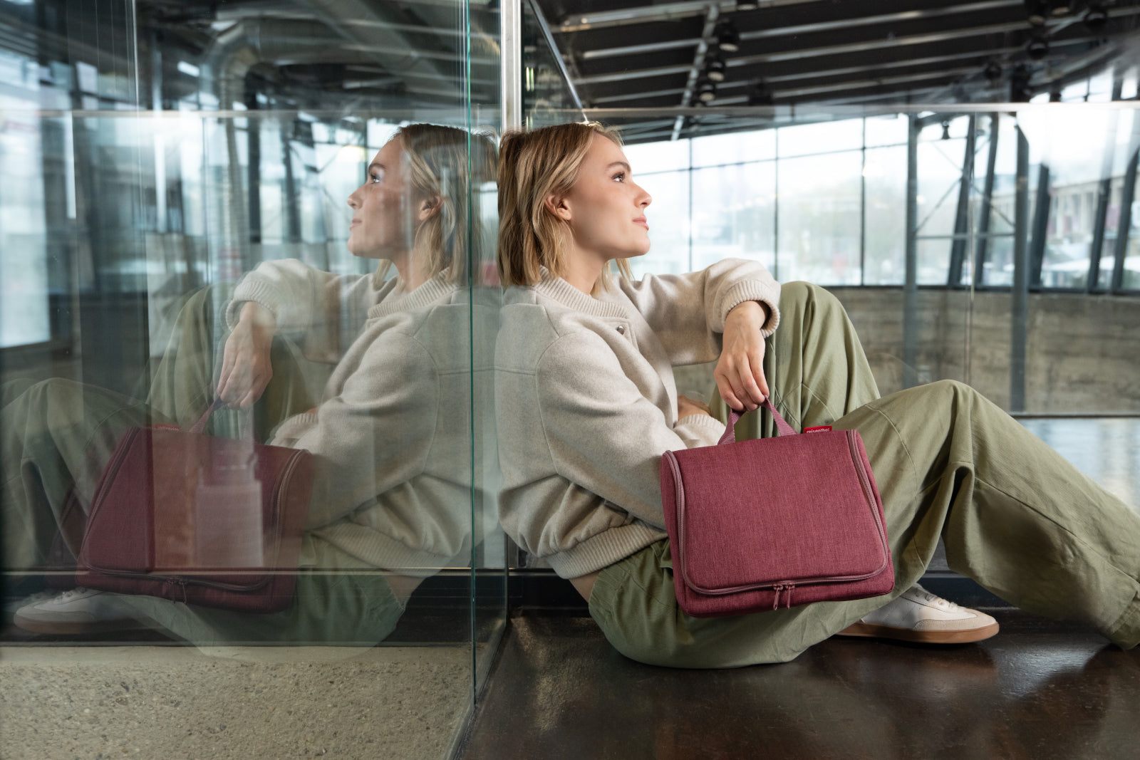 reisenthel toiletbag XL twist maroon - Produktbild 6