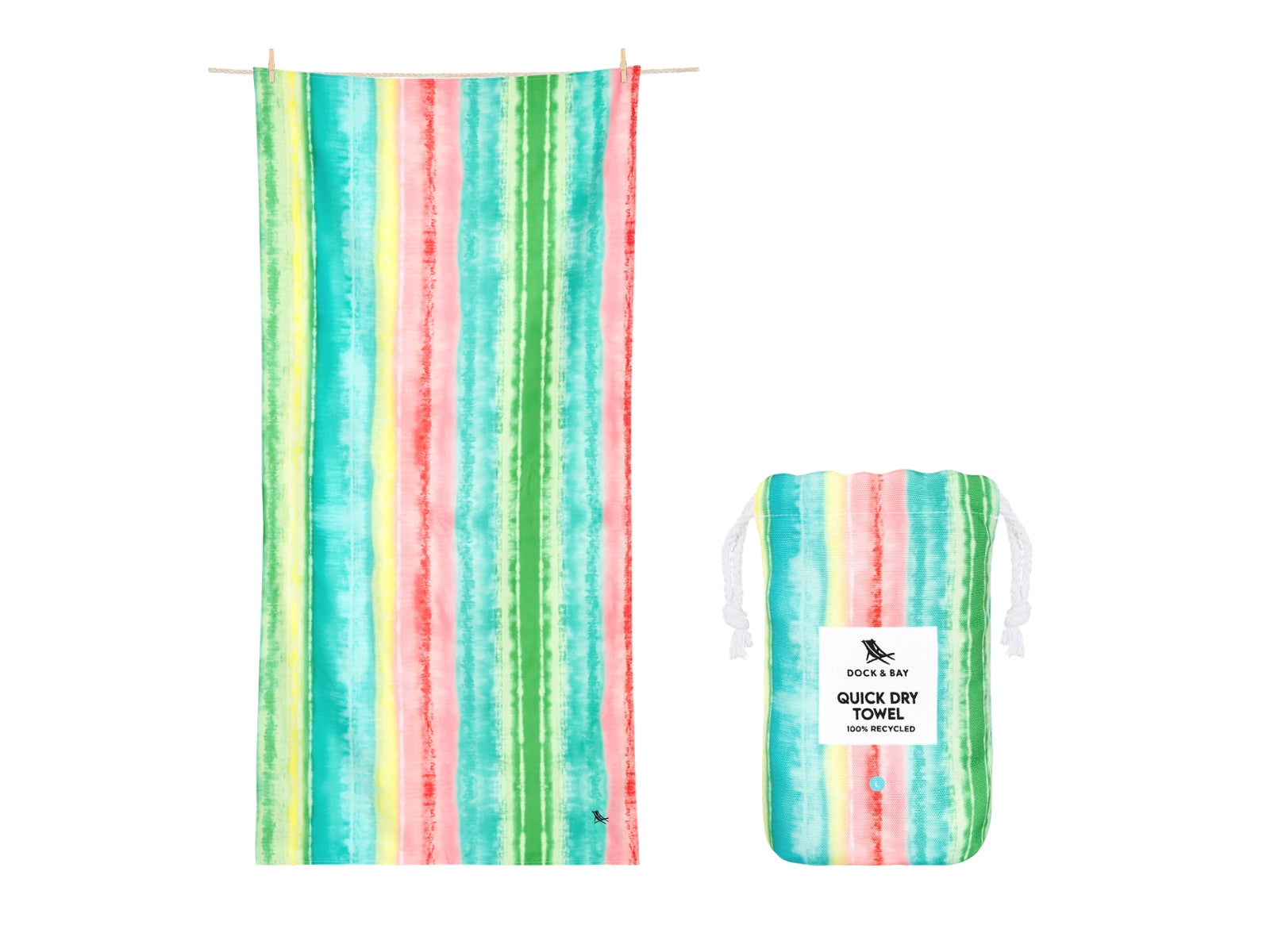 Dock & Bay Beach Towel L Watermelon Sugar 160x90cm