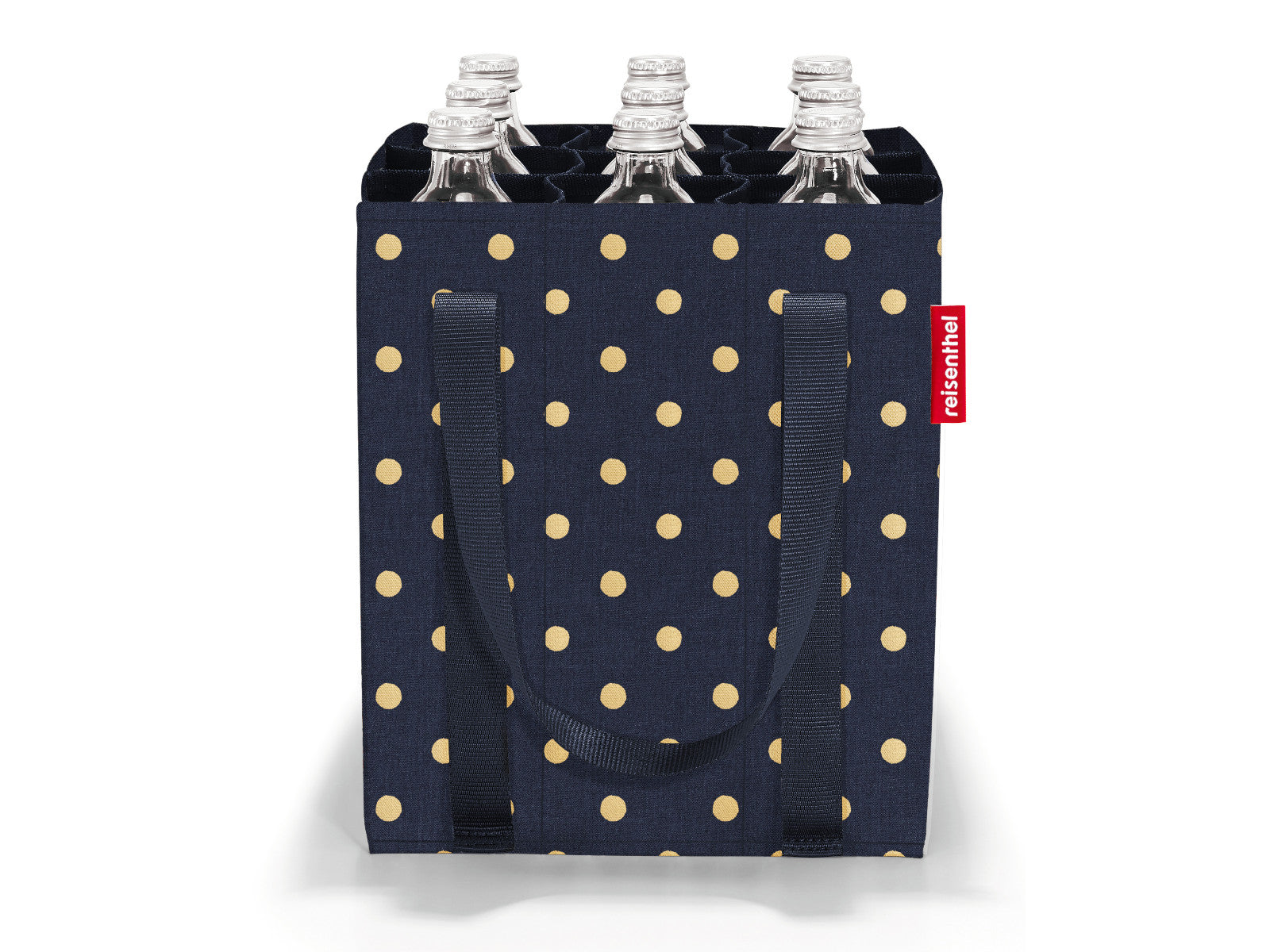 reisenthel bottlebag metallic dots blue