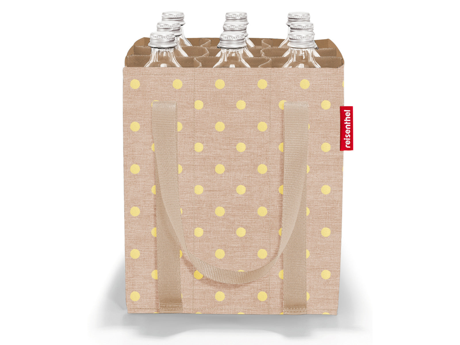 reisenthel bottlebag metallic dots coffee