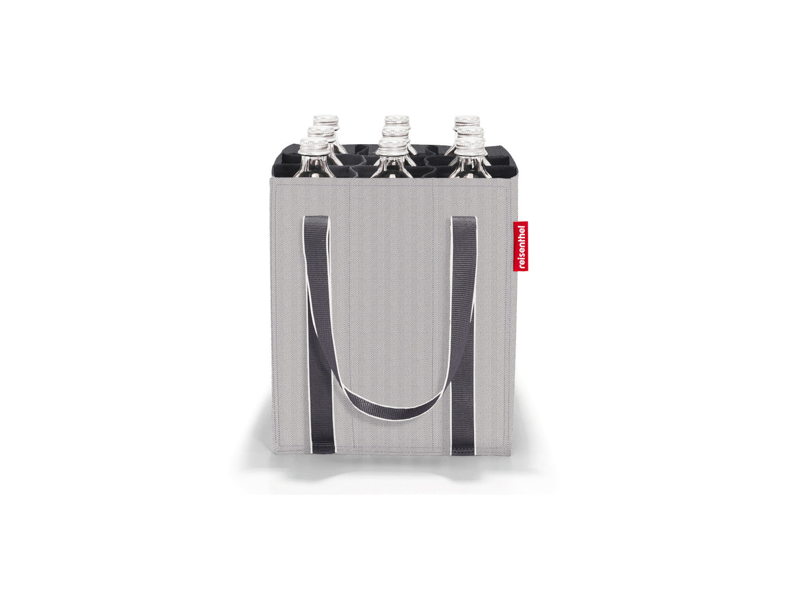 reisenthel bottlebag herringbone grey