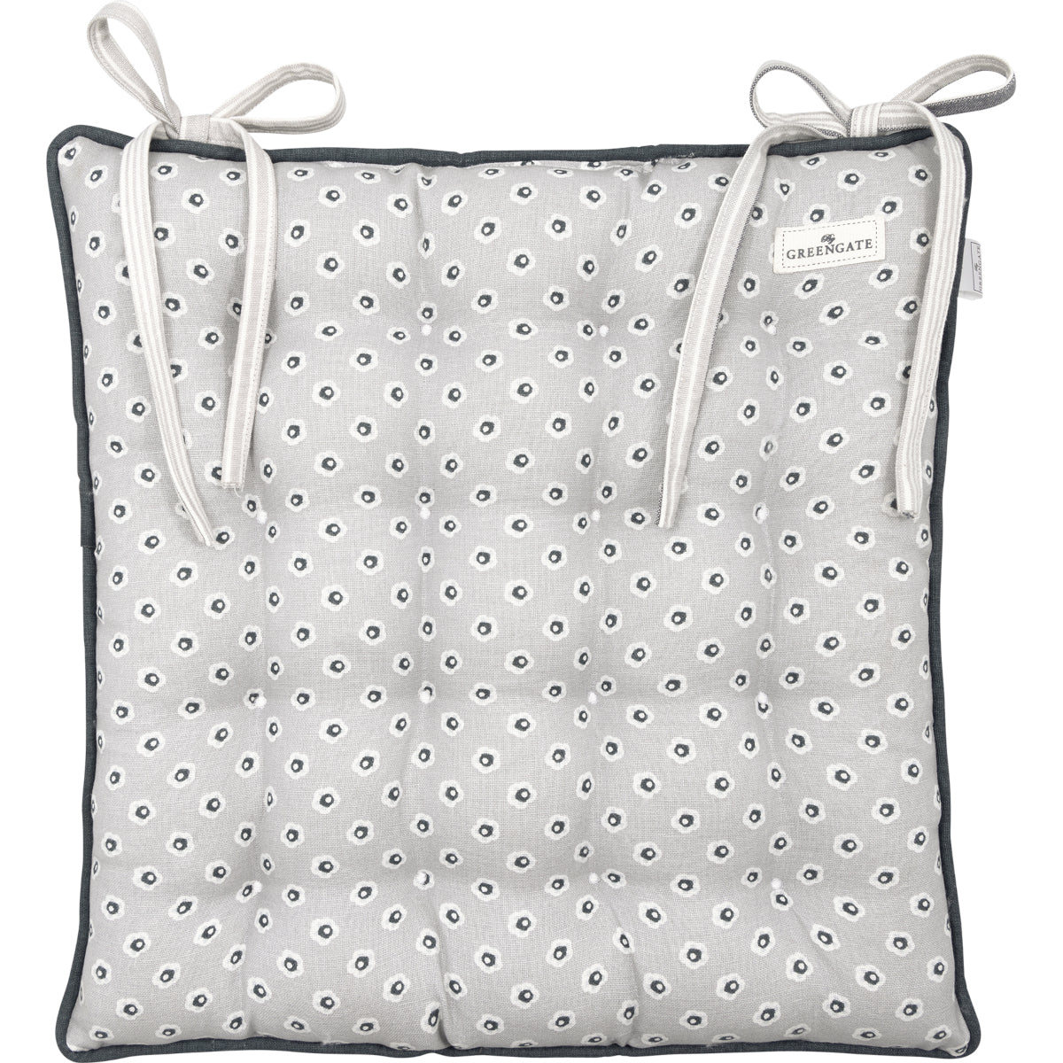 Greengate Malia Sitzkissen grey 40x40cm - Produktbild 2