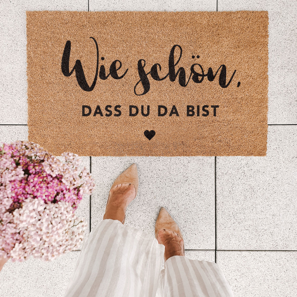 Eulenschnitt Kokos Fußmatte Wie schön 75cm - Produktbild 5