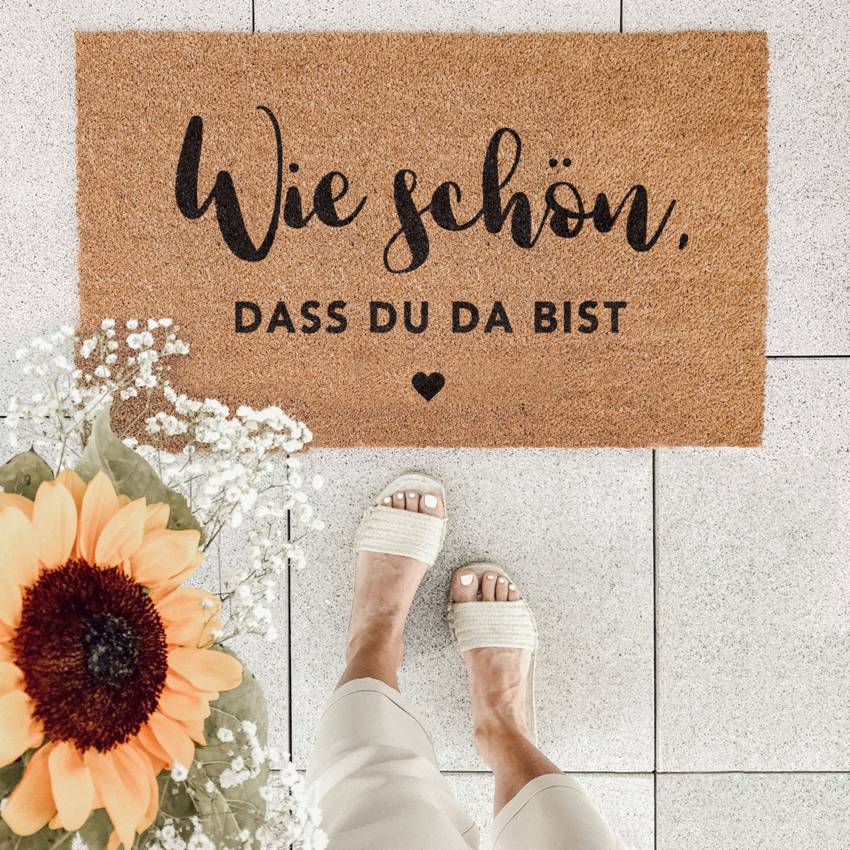 Eulenschnitt Kokos Fußmatte Wie schön 75cm - Produktbild 6