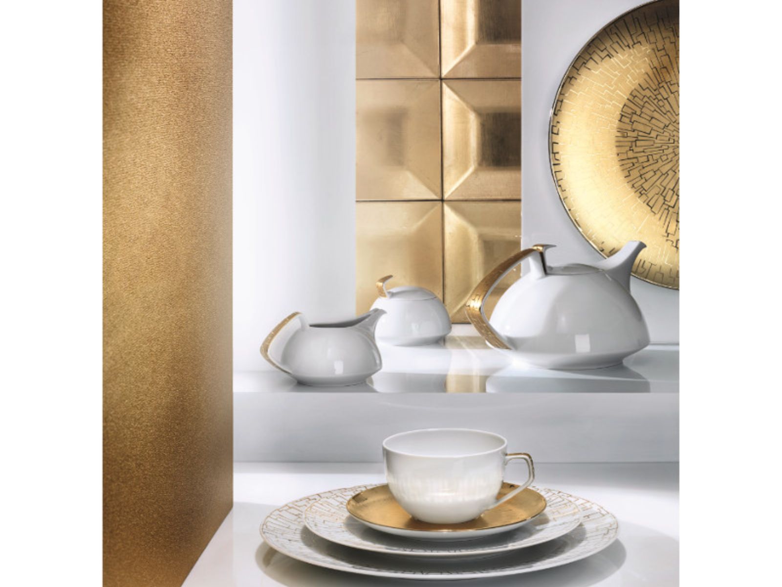 Rosenthal TAC Gropius Skin Gold Platte 34 cm - Produktbild 2