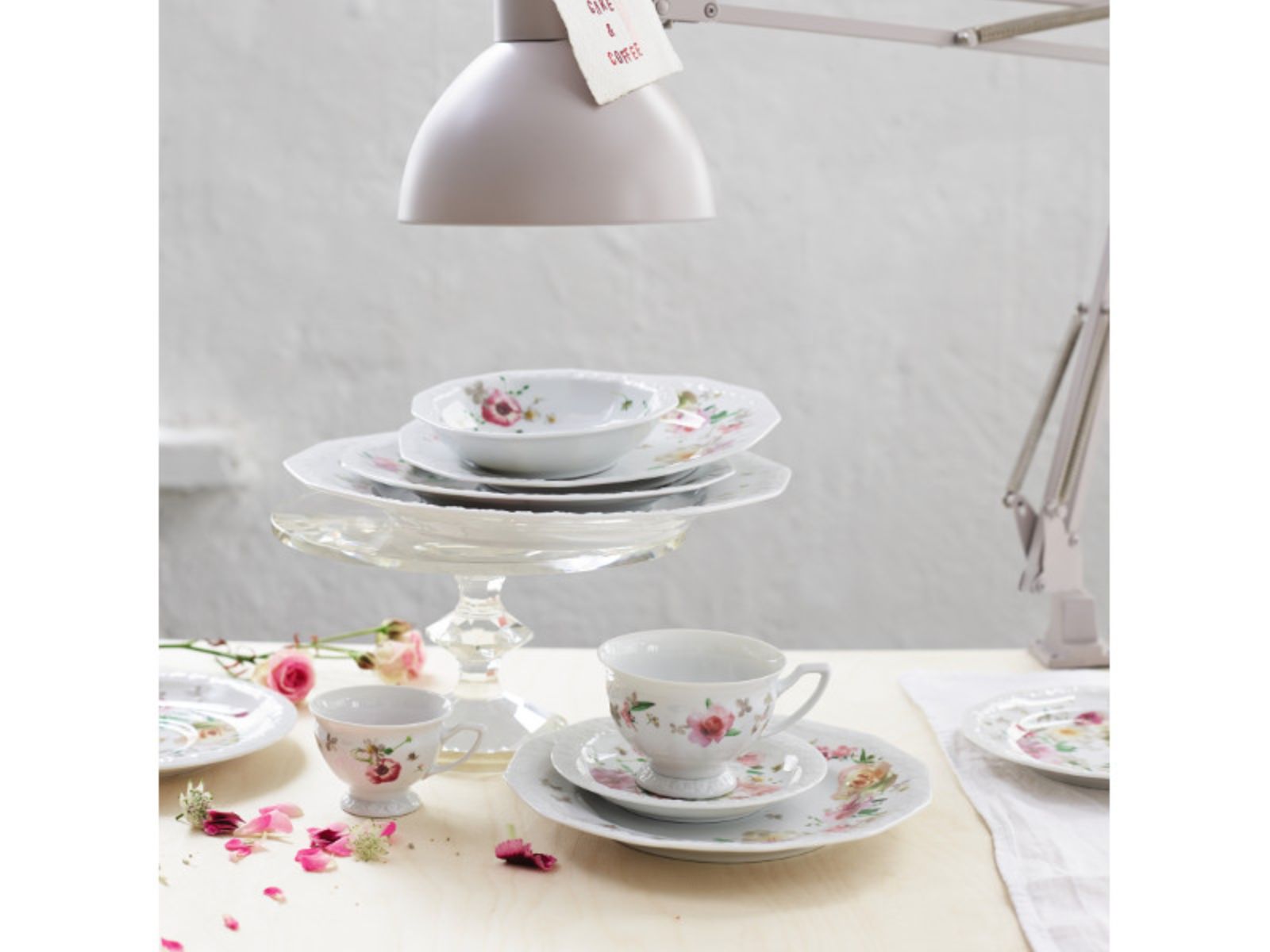 Rosenthal Maria Pink Rose Kuchenplatte rechteckig - Produktbild 2