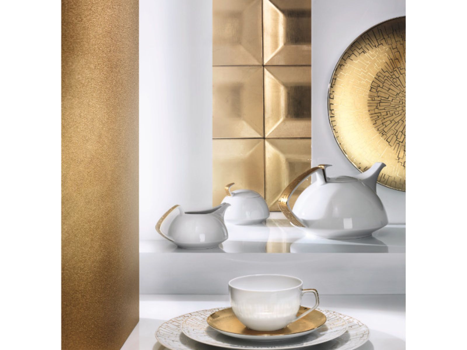 Rosenthal TAC Gropius Skin Gold Frühstücksteller 22 cm - Produktbild 2