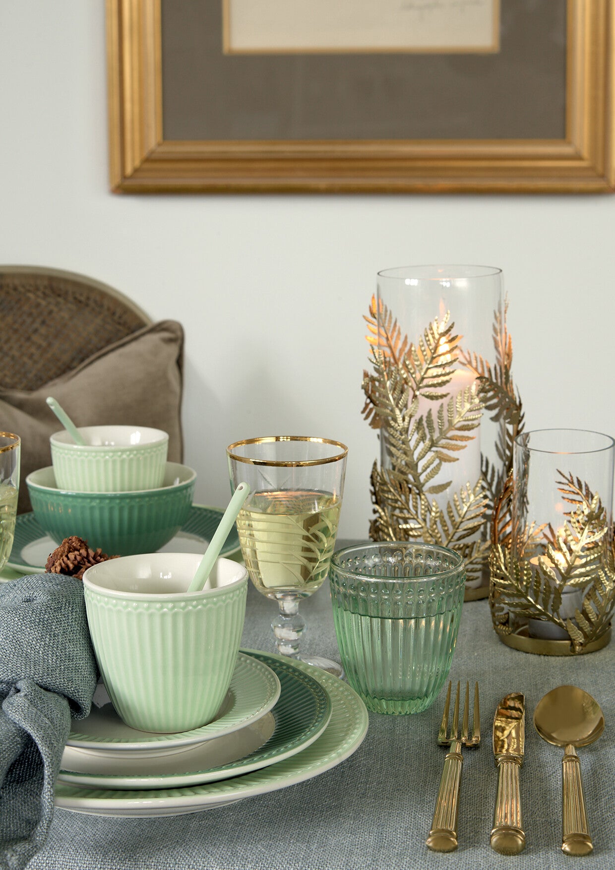 Greengate Alice Frühstücksset pale green 12tlg - Produktbild 3