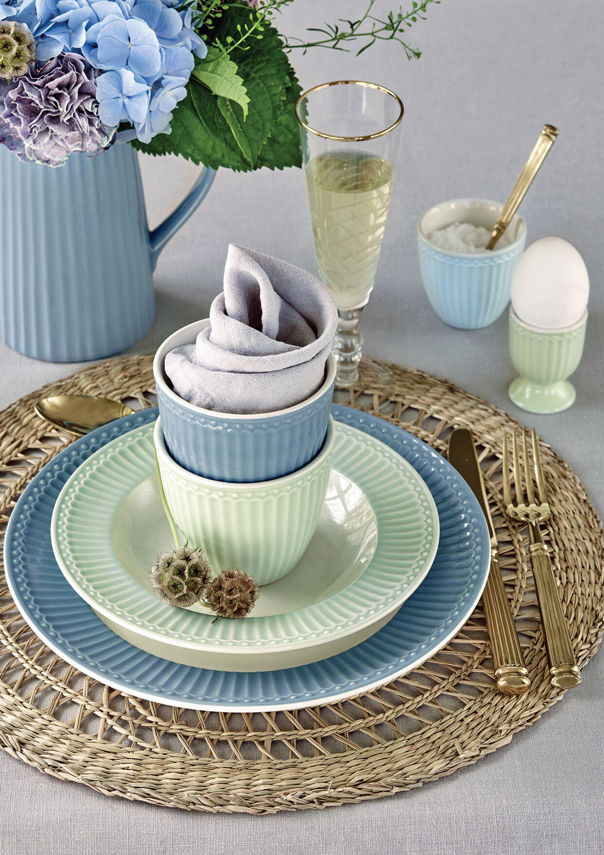 Greengate Alice Speiseteller pale green 26,5 cm - Produktbild 6