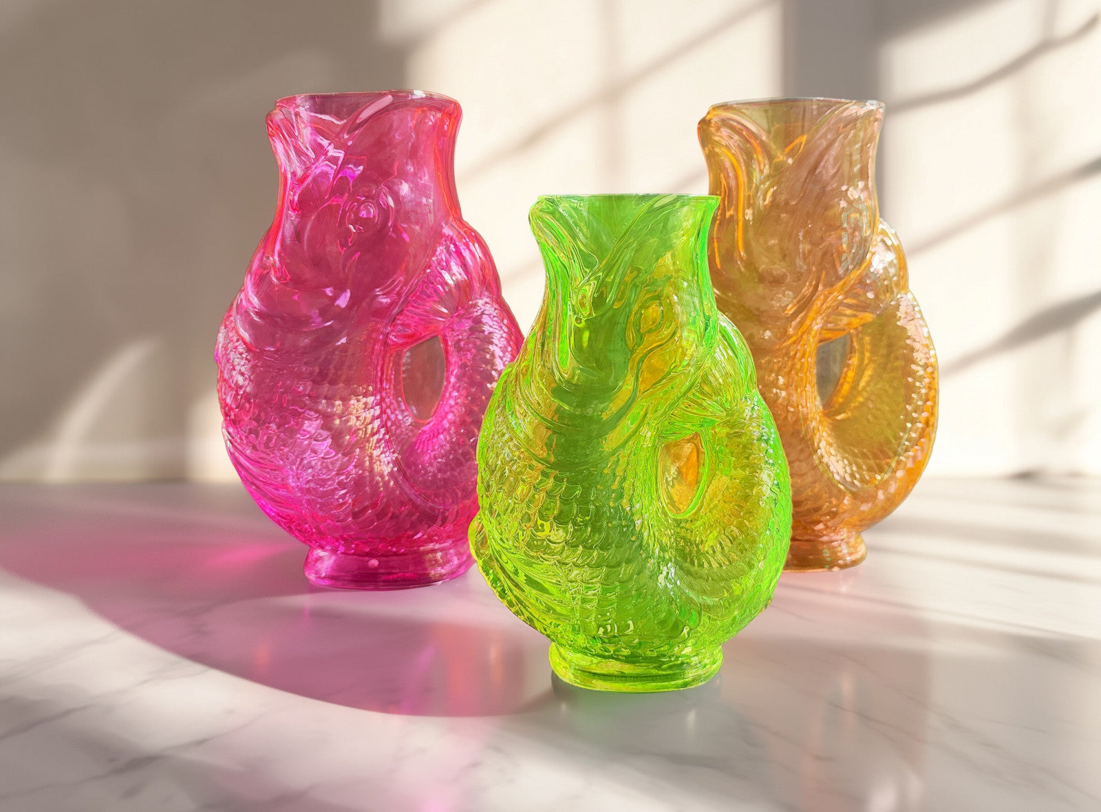 Giftcompany Jacquard Fischvase M gelb 30cm - Produktbild 2