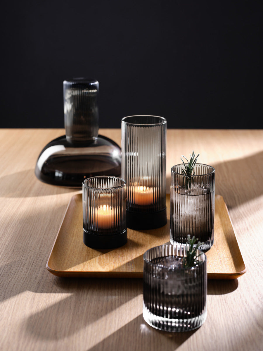 ASA Selection Juna Windlicht mit Porzellanfuß grey 17,8cm - Produktbild 3