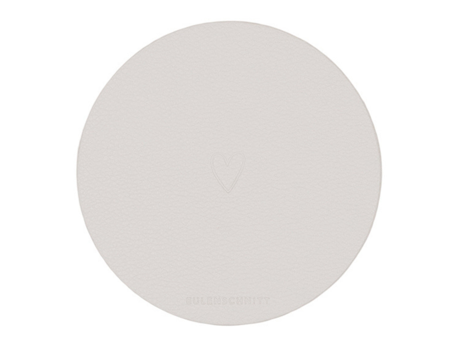 Eulenschnitt Untersetzer Herz wendbar creme 11cm Set 2tlg - Produktbild 2
