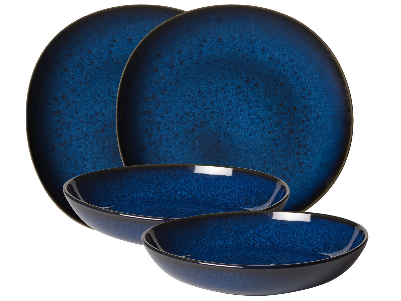 like. by Villeroy & Boch Lave bleu Tafelset 4tlg