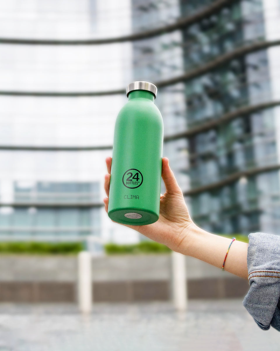 24Bottles Clima Bottle Stone Emerald Green 500ml - Produktbild 4