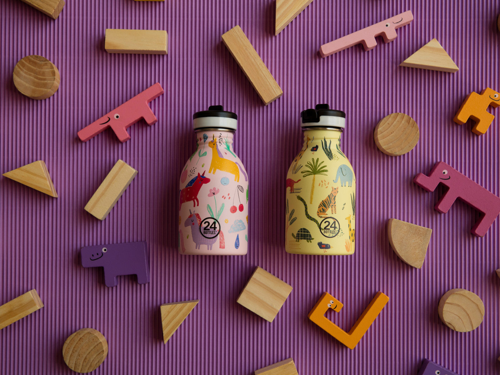24Bottles Kids Urban Bottle Jungle Friends 250ml - Produktbild 4