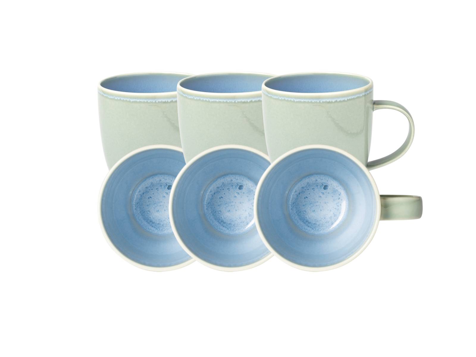 like. by Villeroy & Boch Crafted Blueberry Becher mit Henkel 0,35 l Set6