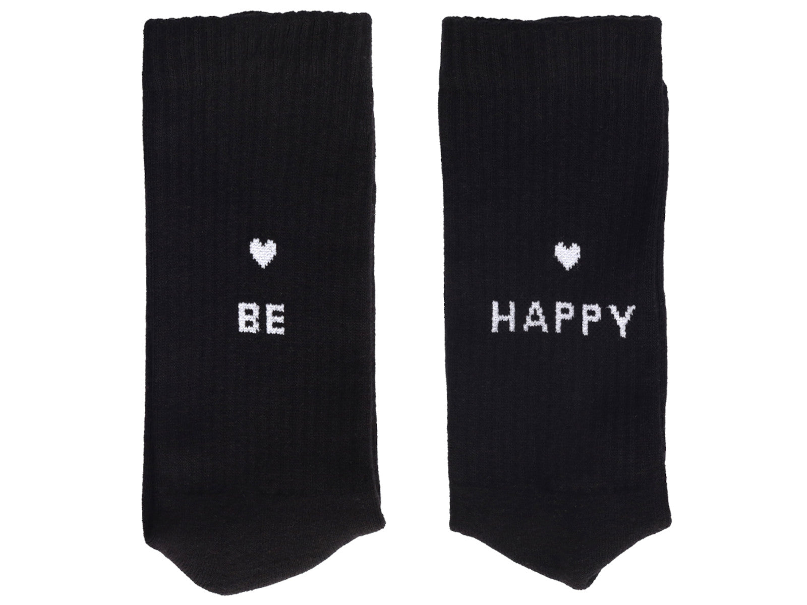 Eulenschnitt Socken be happy schwarz M Gr.39-42