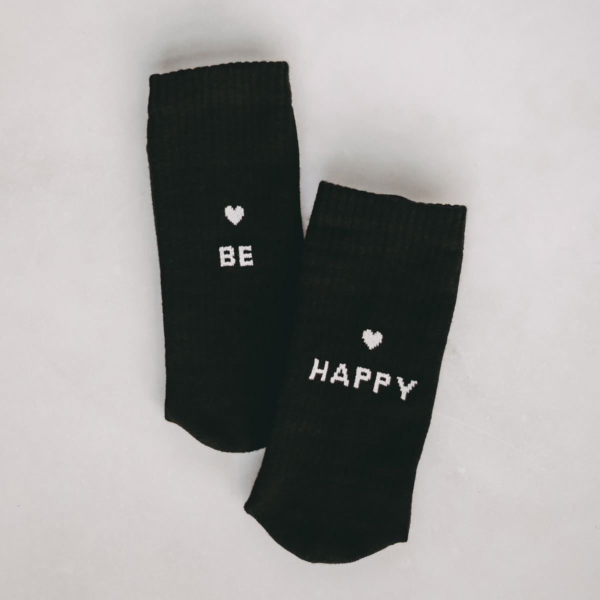 Eulenschnitt Socken be happy schwarz S Gr.35-38 - Produktbild 2