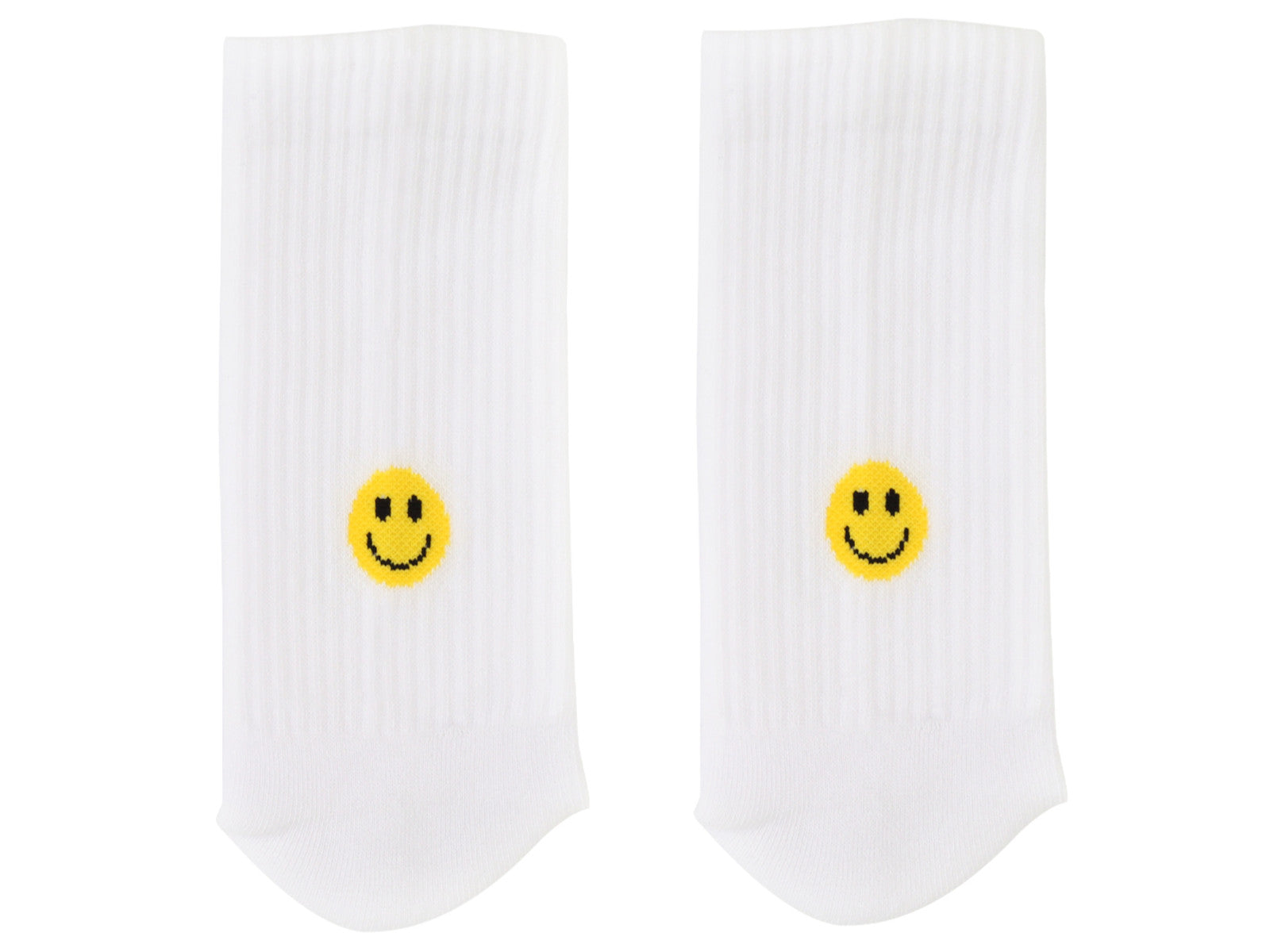 Eulenschnitt Socken Smiley gelb S Gr.35-38