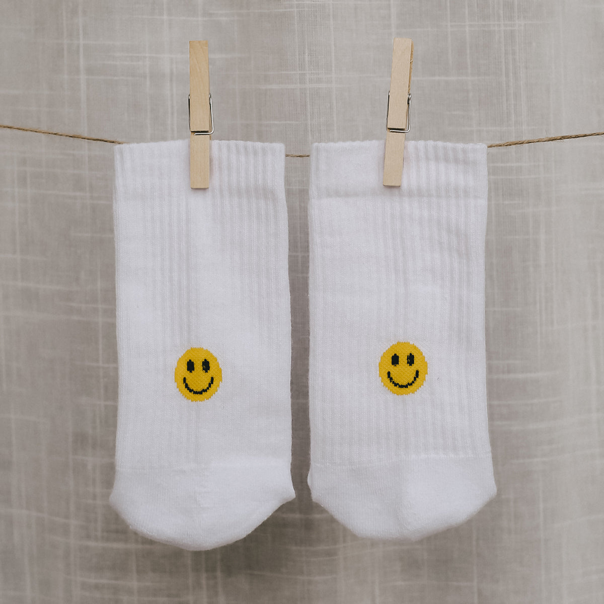 Eulenschnitt Socken Smiley gelb S Gr.35-38 - Produktbild 4