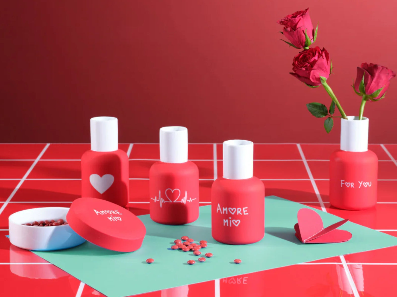 Geschenkbox Rot/Rosa 6tlg - Strawberry Love - Produktbild 4