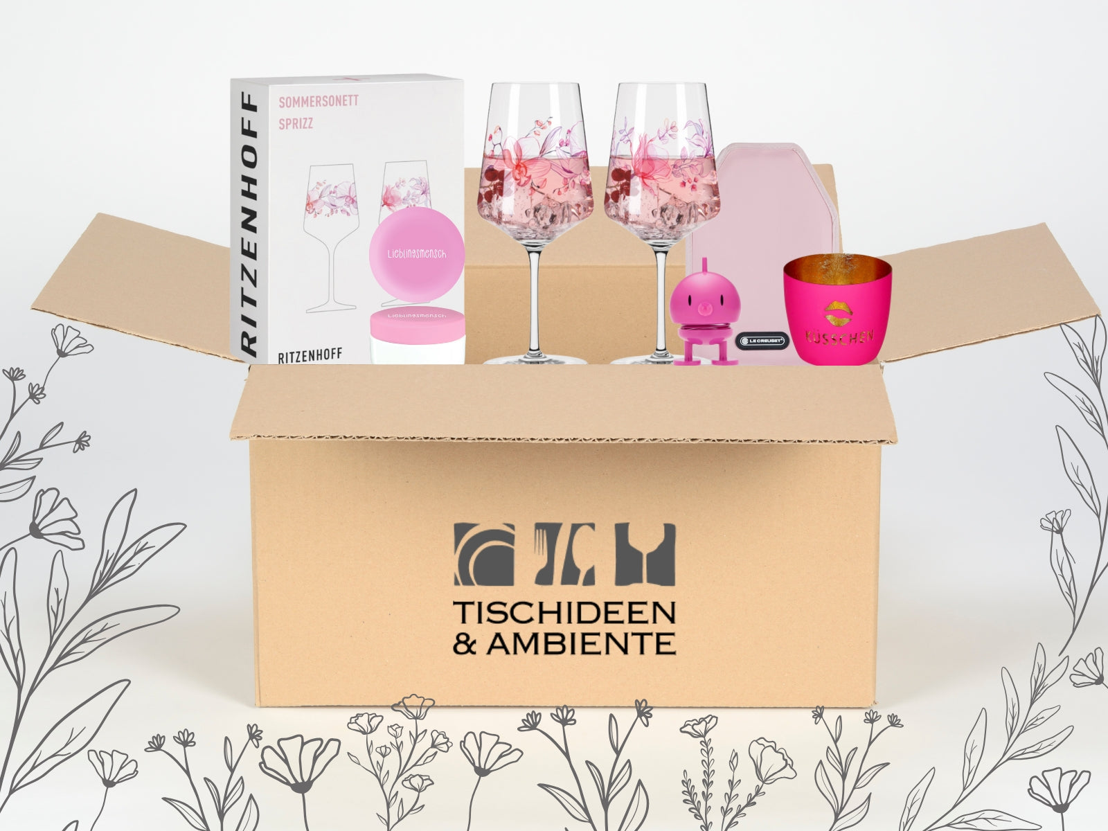 Geschenkbox pink 5tlg - Pink Love - Produktbild 2