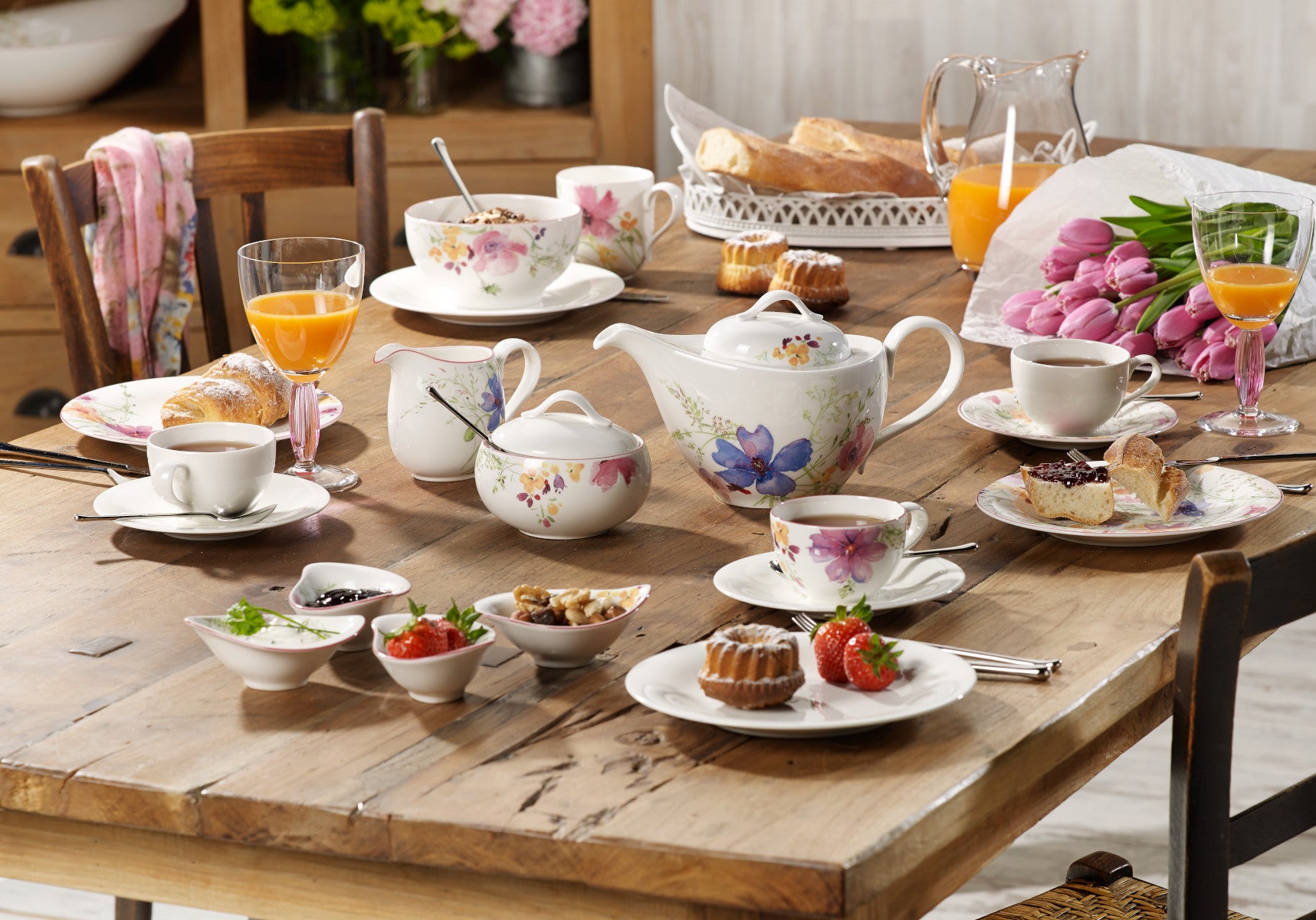 Villeroy & Boch Mariefleur Gris Teekanne für 6 Personen 1,2 l - Produktbild 2