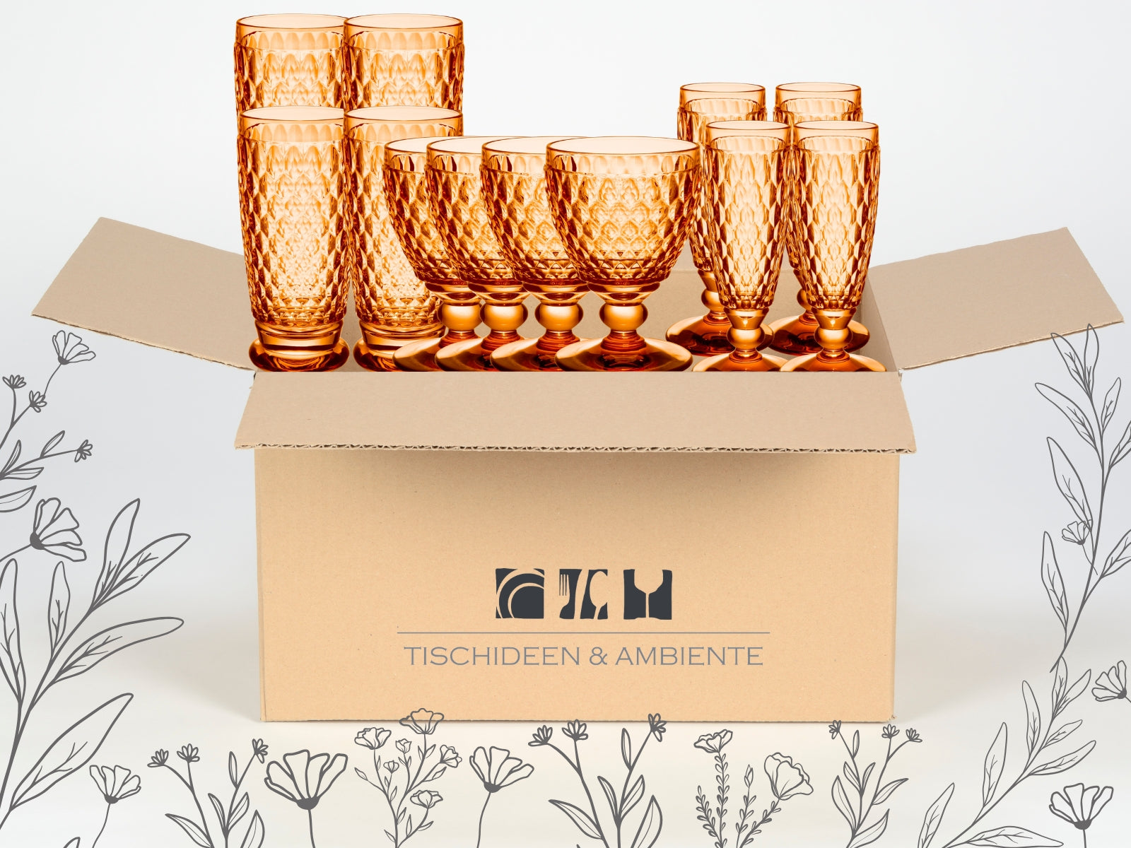 Villeroy & Boch Boston coloured apricot Geschenkbox Summerparty 12tlg - Produktbild 2